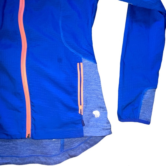 Mountain HardWear Women’s Lightweight Stretch Full Zip Blue ColorBlock Jacket SP - Picture 3 of 14